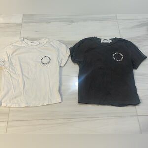 Talentless Circle Logo Baby Tee Shirts set of 2